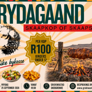 KINDERS ONDER 12 Skaapspit of Skaapkop Ete